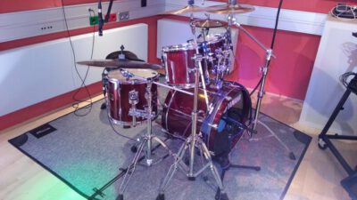 Aufnahme der Drums